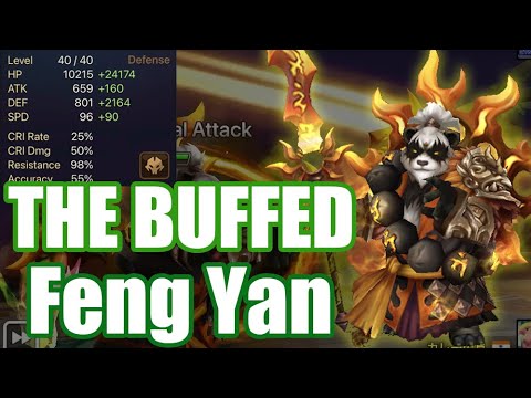 【Summoners War | Curry's RTA】THE BUFFED Feng Yan, he is favorite mons and acc +25% is insane strong!