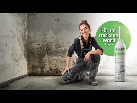 Trockene Wände einfach selber machen | Beste Horizontalsperre mit Novusan | BKM MANNESMANN