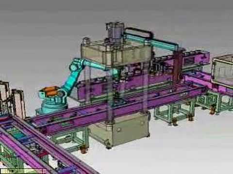 SolidWorks_transmission assembly line