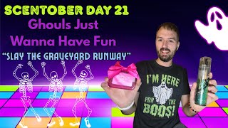 SCENTOBER DAY 21: Ghouls Just Wanna Have Fun Routine 🩻 ~ “Slay The Graveyard Runway” 💚🩵💜