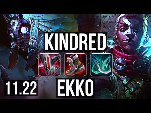 KINDRED vs EKKO (JNG) | 72% winrate, 4/2/9 | NA Grandmaster | 11.22