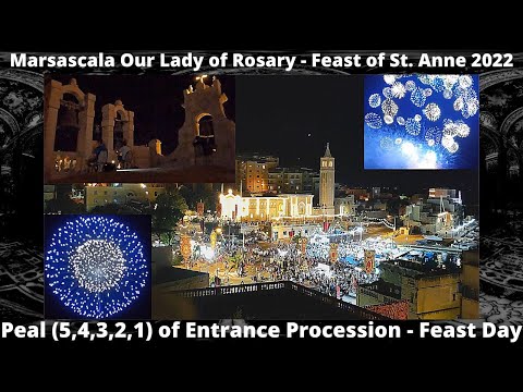 Dħul il-Purċissjoni (2022 - 5,4,3,2,1) - Marsascala Madonna tar-Rużarju - Festa ta' Sant' Anna