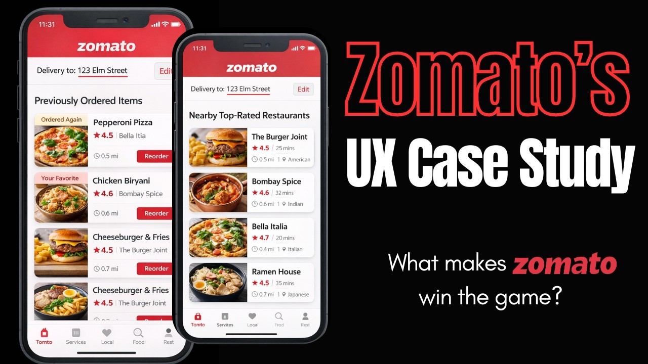 Zomato's UX Case Study - Recommendation Algorithm For Food Delivery Apps | UI/UX Tips | UX Product