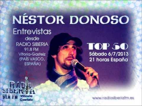 NÉSTOR DONOSO  Entrevista TOP 50-Radio Siberia 91.8 FM Vitoria (PAÍS VASCO ESPAÑA)