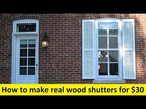How To Make Real Wood Shutters for $30
