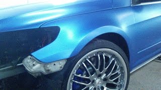 preview picture of video 'VW Passat CC R36 Kotflügel (Azur Blau Metallic Matt)'