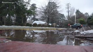 Wet, cold conditions create messy morning in Williamsburg