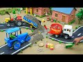 DIY Mini Tractor Concrete Mixer Road Roller Build Concrete Road Science Project Topminigear