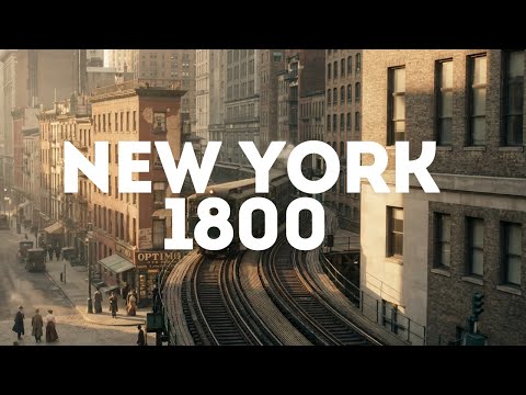 New York City in the 1800s (AI Reconstruction) #History #1800 #newyork