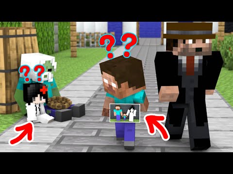 Poor Baby Herobrine And Poor Baby Sadako - Minecraft Animation