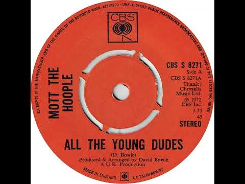 UK New Entry 1972 (152) Mott The Hoople - All The Young Dudes