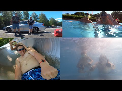 Justus Unterwegs im Freibad Dallenbergbad Würzburg mit sein jüngsten Fan Nico Schwarzmann