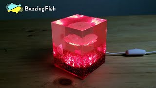 🏮Epoxy Resin and Dried Flowers Night Lamp | Resin Art 🏮