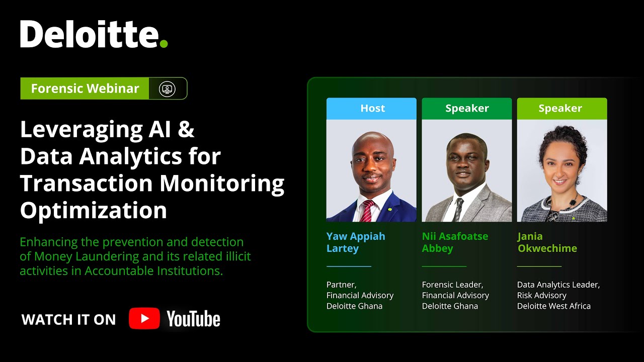 Forensic Webinar-Leveraging AI & Data Analytics for Transaction Monitoring Optimization