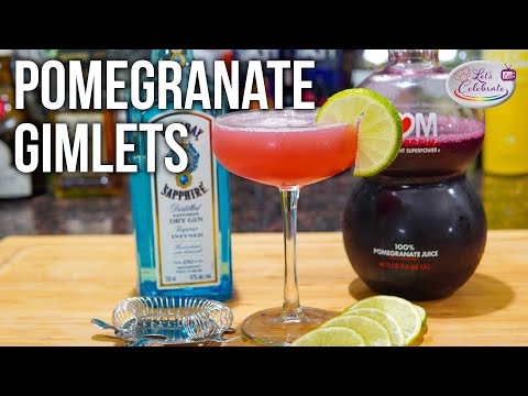 Pomegranate Gimlet - Your First Gin Cocktail