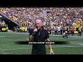 Bruce Singing The USA National Anthem At The Game Between The Steelers And The Seahawks