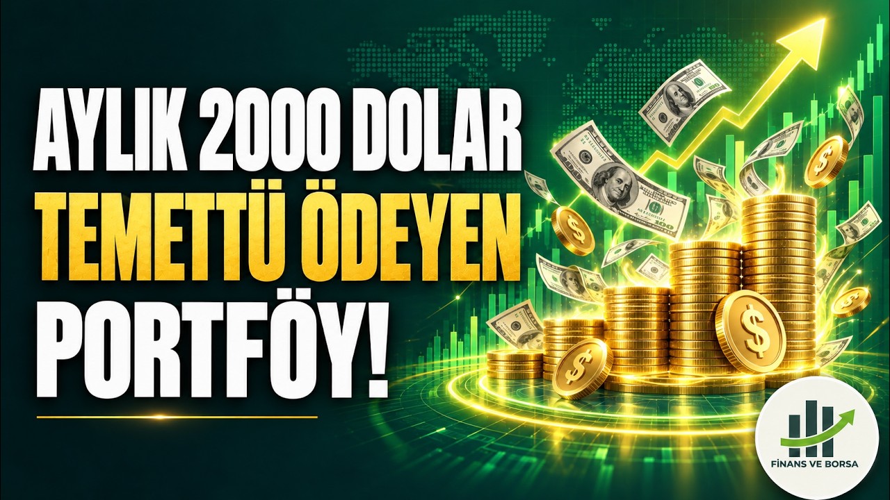 1 Milyon TL ile Oluşturulan ve Aylık 2000 Dolar Temettü Ödeyen Portföy!