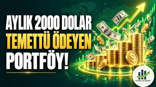 1 Milyon TL ile Oluşturulan ve Aylık 2000 Dolar Temettü Ödeyen Portföy!