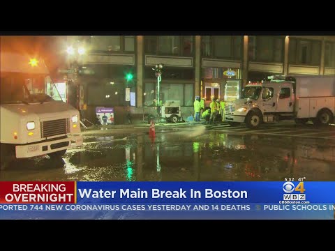 Water Main Break Shuts Down I-93 Exit In Downtown Boston