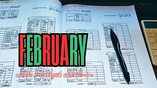 weekly budget check-in (Feb 1-7) budget by paycheck 02/08 to 02/14)