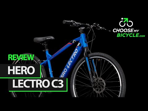 Black bldc hero lectro c3 electic bicycle, battery type: li-...