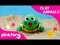 How To Make A Clay Turtle Clay Animals Arts And Crafts Pinkfong Craft Time For Children