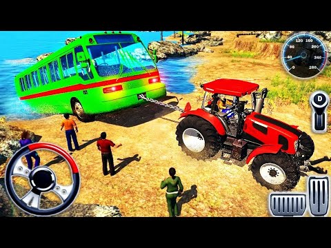Chained Tractor Towing Rescue - Off-road Bus Rescue Simulator - Android Gameplay Lunch active games