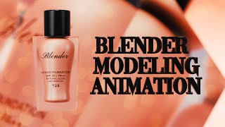 【Blender 3DCG】Cosmetic Product Commercial Ad