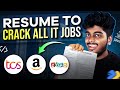 🤩2024 Best resume format for freshers ✅ | How to create resume for IT job tamil