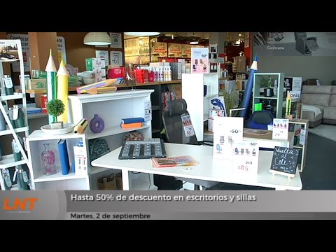 Hasta 50% de descuento en escritorios y sillas