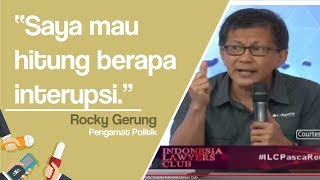 Sering Diinterupsi saat Berargumen di ILC, Rocky Gerung Beri Ucapan yang Disambut Tepuk Tangan