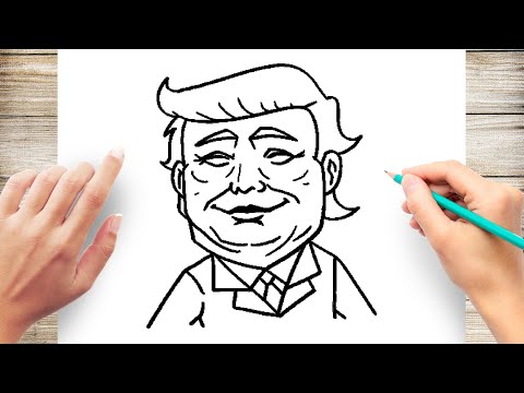 How to Draw Donald Trump #StayAtHome and draw #WithArticco ...