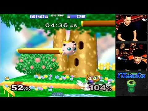 CT GamerCon 3 SSBM - EMG | Hax$ (Fox) vs. 2saint (Jigglypuff) - Melee LF