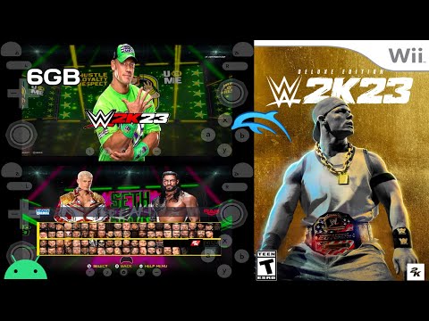 WWE 2K23 Deluxe Edition Wii Game For Dolphin MMJR Emulator On Android Mobile Device | Gameplay