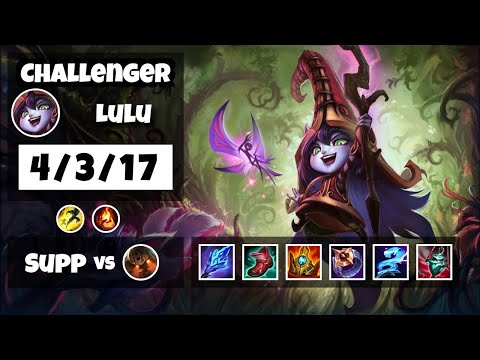 Lulu 11.13 Gameplay Challenger Replay S11 Support (4/3/17) - NA