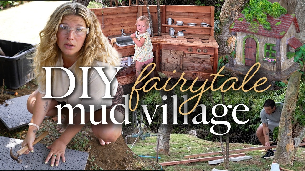 We Transformed Our Boring Yard Into a Magical Mud Kitchen Wonderland!
