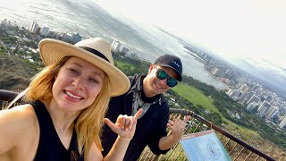 DIAMOND HEAD HIKE in WAIKIKI OAHU #travelvlog