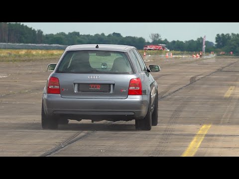 1400HP Audi S4 B5 Biturbo TTD - 0-320 KMH Fast Accelerations!