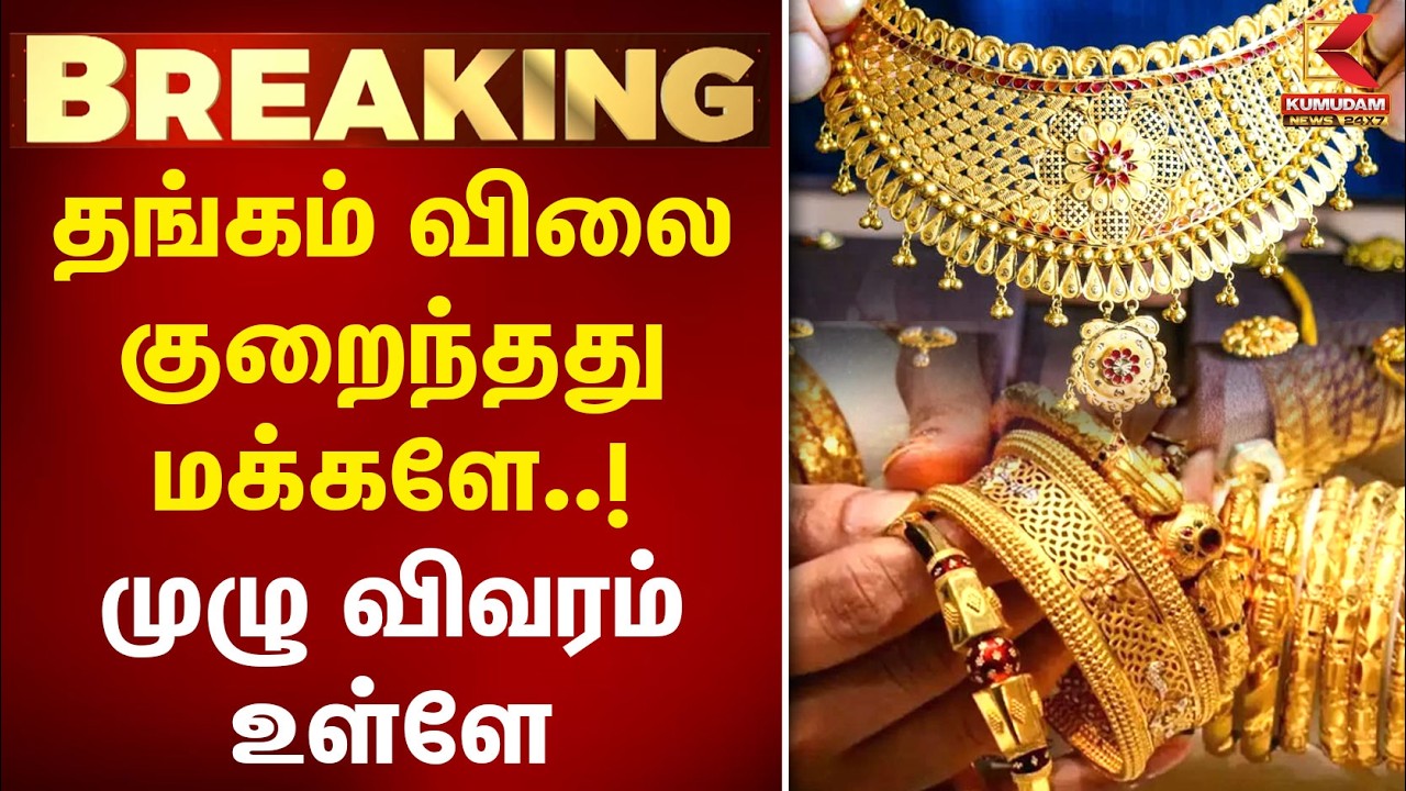 BREAKING : தங்கத்தின் இன்றைய விலை நிலவரம் என்ன..? | Today Gold Rate | Chennai Gold Rate | Kumudam
