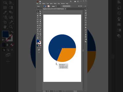 Create Pie Chart easily in Adobe Illustrator 2025 #trending #adobeillustrator