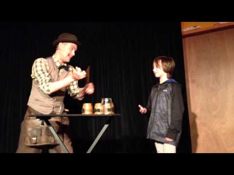 Tom with Magician Charlie Caper in Edinburgh