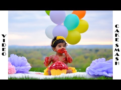 Cake Smash of Saina Nair | Manchester, CT | CrayonsPhotopage
