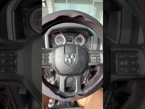 Amazon DIY Leather steering wheel cover $15 - Take your time Lace it tight Ram 1500 #automobile