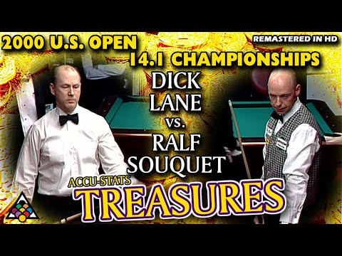 EPIC 14.1: Dick LANE vs Ralf SOUQUET - 2000 17th U.S. OPEN 14.1 CHAMPIONSHIPS