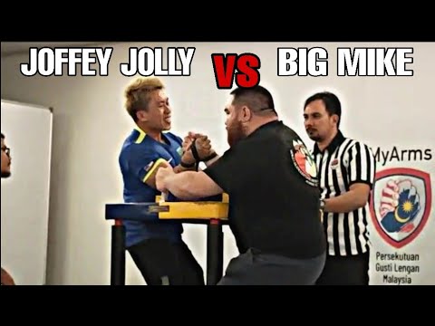 JOFFEY JOLLY VS MICHAEL FORD | 78kg vs +105kg | MALAYSIA NATIONAL ARMWRESTLING CHAMPIONSHIP 2019