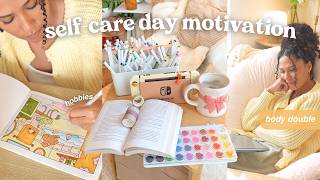 spend a cozy self-care day with me🕯️(body double)
