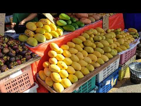 Night Market Kota Kinabalu, Borneo with lots of Fruits