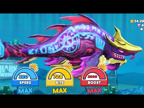 Abyssal Shark FULLY MAX LEVEL 30 - Hungry Shark World