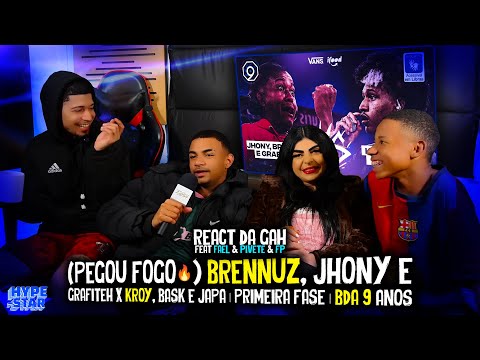 GAH REACT feat. MC FAEL & PIVETE & FP - JHONY & GRAFITEH & BRENNUZ x KROY & BASK & JAPA - BDA 9 ANOS
