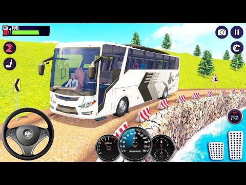 Offroad Coach Bus Driving Simulator 3D-Real Uphill Bus Drive 2025__Android Gameplay